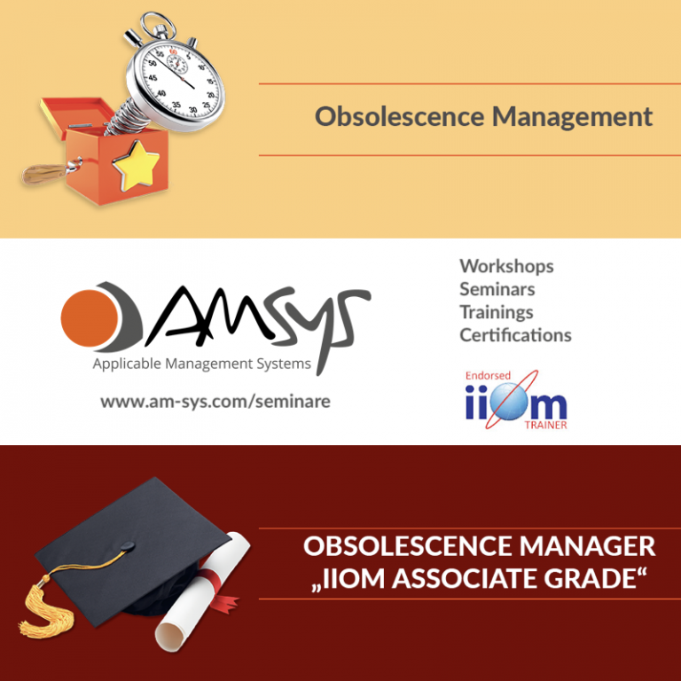 Obsoleszenzmanagement Workshops und IIOM Zertifizierungen 2024